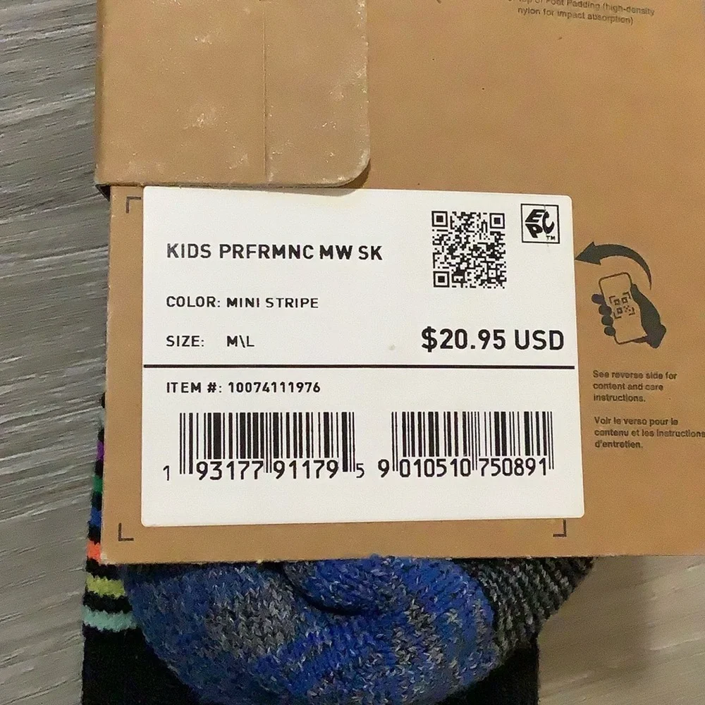 Burton kid’s performance midweight socks